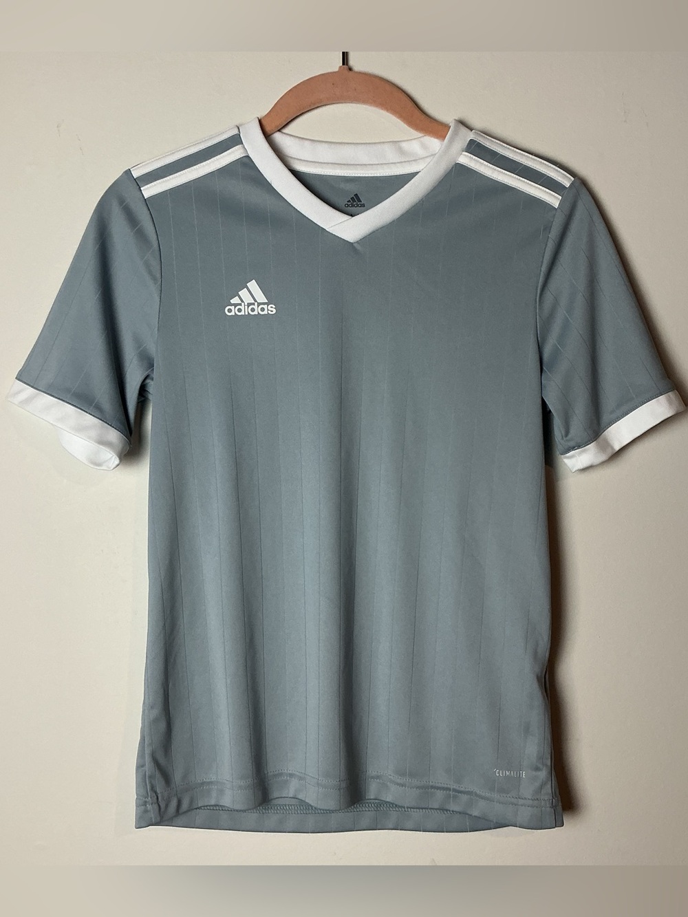adidas Youth/Boys Light Gray Soccer Jersey Size M